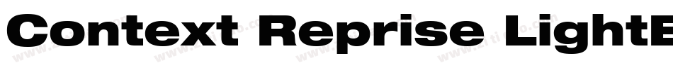 Context Reprise LightExp SSi Bold字体转换